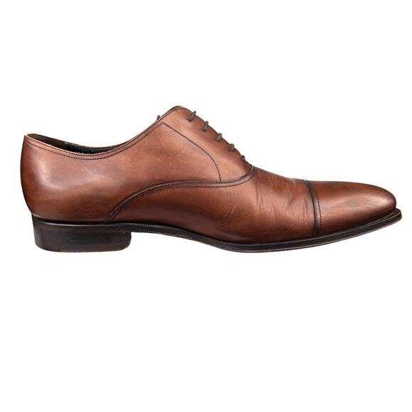 To Boot New York Mens Picard Tan Leather Cap Toe Dress Shoe Size US 12 - Picture 4 of 11